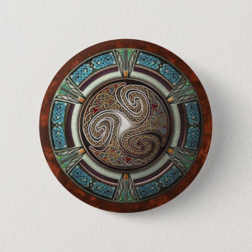 Triskelion Round Button