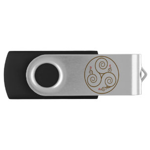 Triskelion Spiral Flash Drive