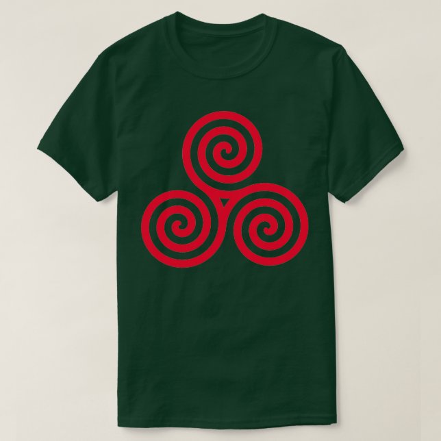 Triskelion Spiral T-Shirt (Design Front)