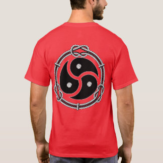 Triskelion Symbol with Rope Border T-Shirt