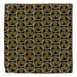 TRISKELION TRIPLE CELTIC SPIRAL BANDANA