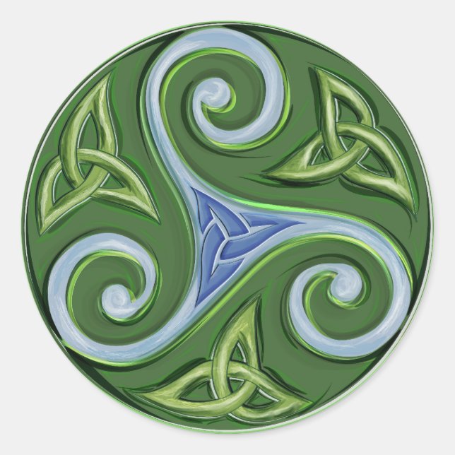 Triskelle Classic Round Sticker (Front)