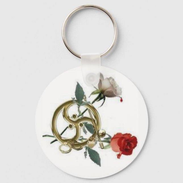 triskellion roses keychain (Front)