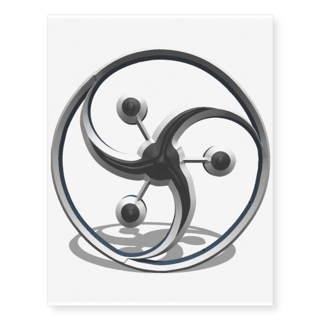 Triskellion Triskel Temporary Tattoos (Front)