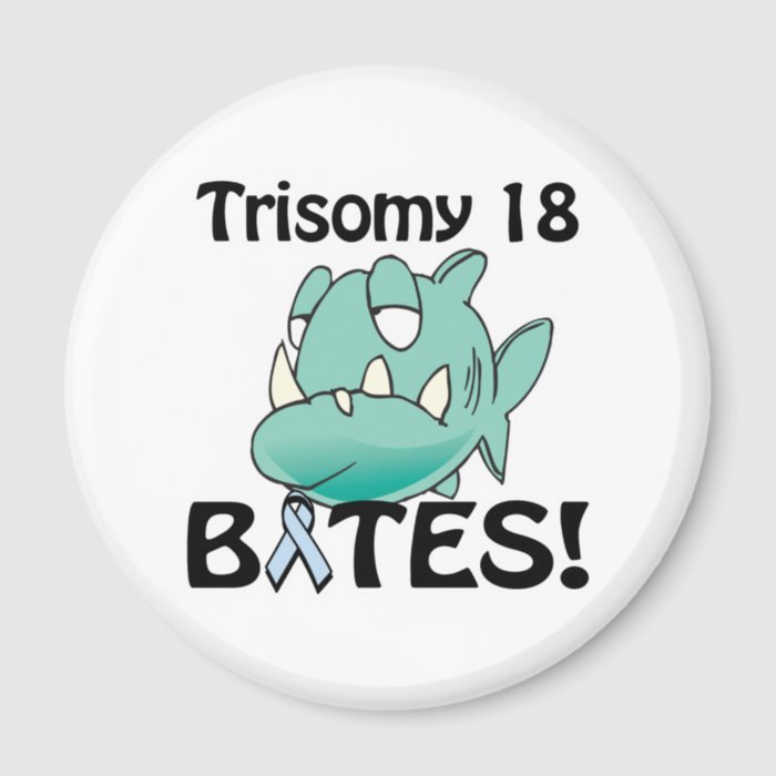 Trisomy 18 BITES Fridge Magnets