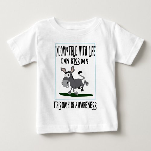 Trisomy 18 Donkey Baby T_Shirt