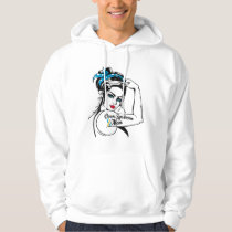 Trisomy 21 Down Syndrome Mom Rosie The Riveter Hoodie