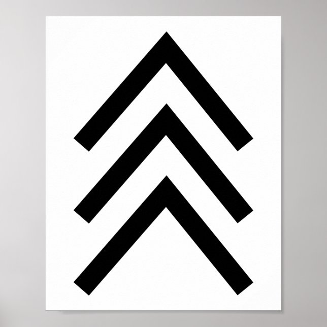 Trisomy 21 Down Syndrome Three Chromosome Arrows Poster (Front)