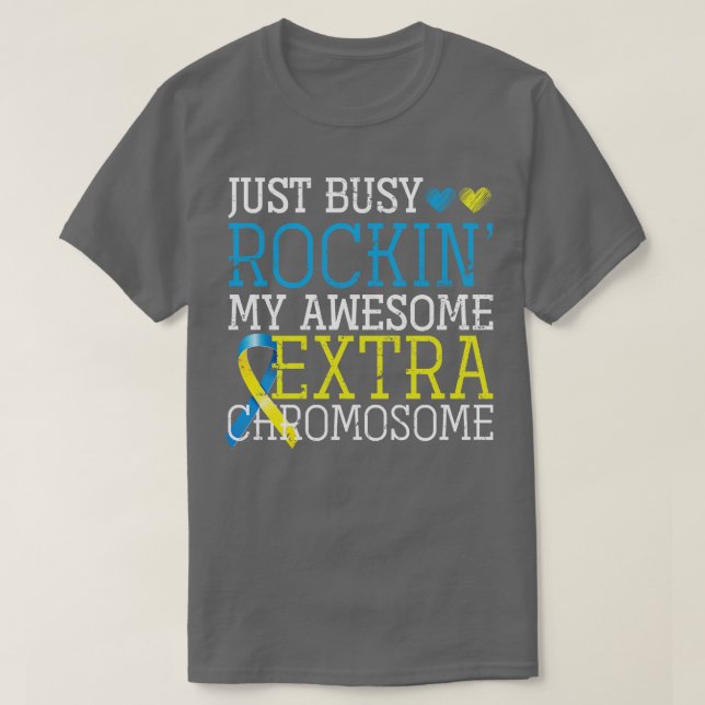Trisomy 21 Kids Down Syndrome Awareness T-Shirt (Design Front)