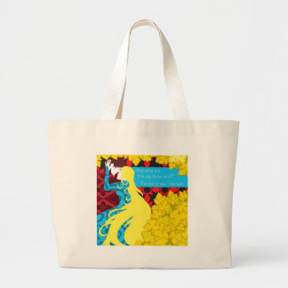 Tristan And Iseult gift with quote Large Tote Bag