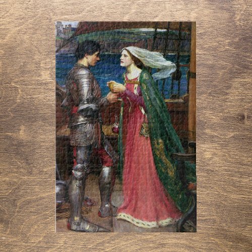 Tristan and Isolde by John William Waterhouse Jigsaw Puzzle