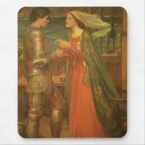 Tristan and Isolde by John William Waterhouse Mouse Pad