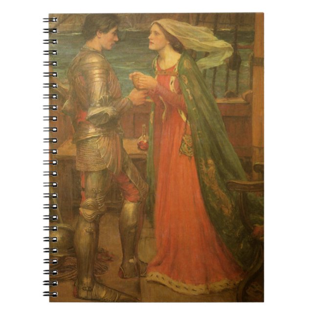 Tristan and Isolde by John William Waterhouse Notebook (Front)
