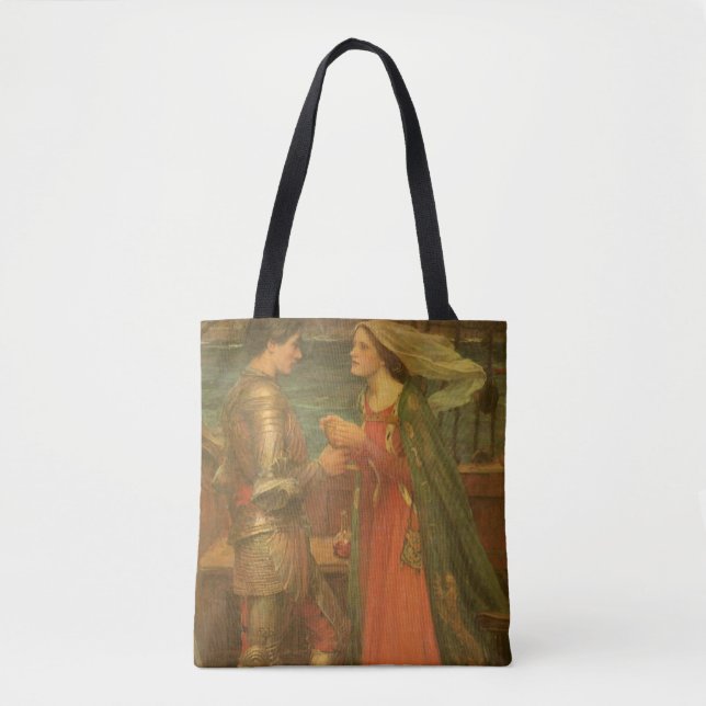Tristan and Isolde by John William Waterhouse Tote Bag (Front)