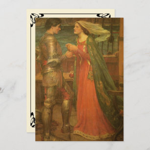 Tristan and Isolde by JW Waterhouse Wedding Invitation