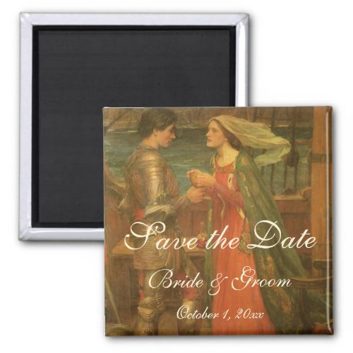 Tristan and Isolde by JW Waterhouse Wedding Magnet