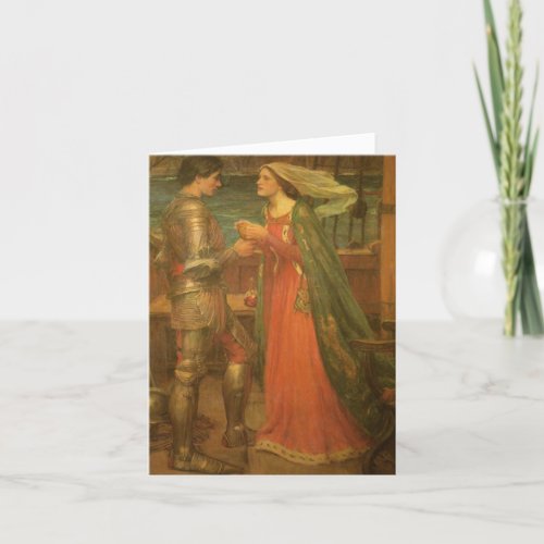 Tristan and Isolde by JW Waterhouse Wedding Thank You Card