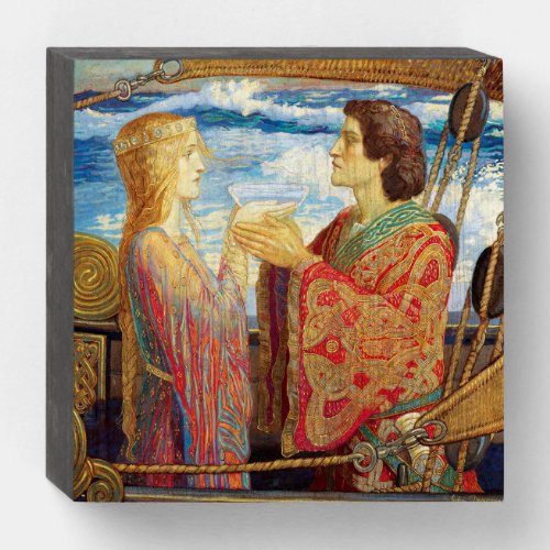 Tristan and Isolde c 1912 by John Duncan Wooden Box Sign