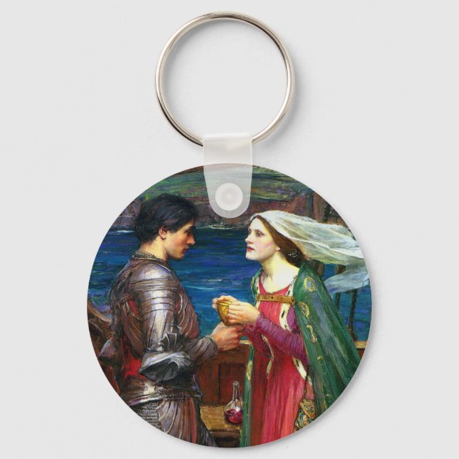 Tristan and Isolde, c. 1916 by John Waterhouse Keychain (Front)