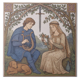 Tristan and Isolde Ceramic Tile