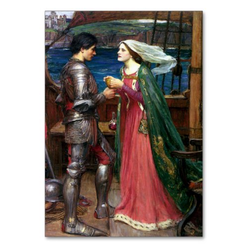 Tristan and Isolde with Potion by Waterhouse Table Number