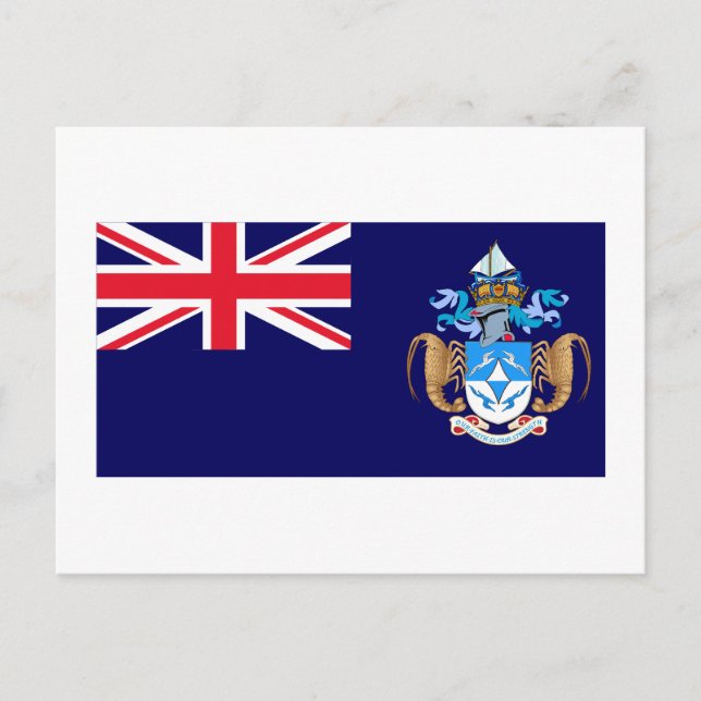 Tristan da Cunha Flag Postcard (Front)