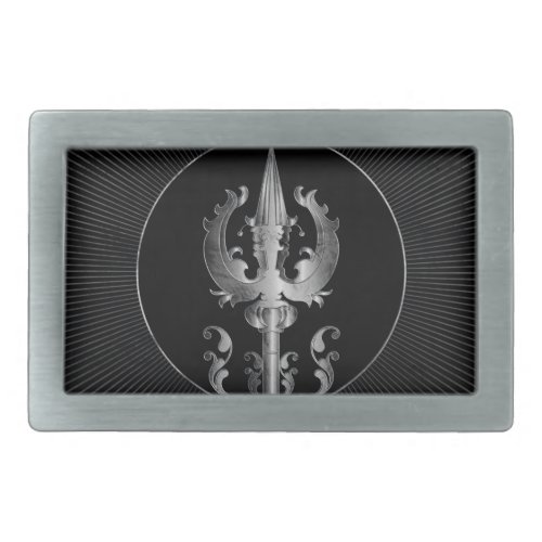 Trisula  _Trident of Shiva Belt Buckle