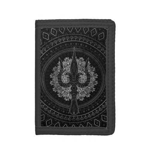 Trisula  _Trident of Shiva Trifold Wallet