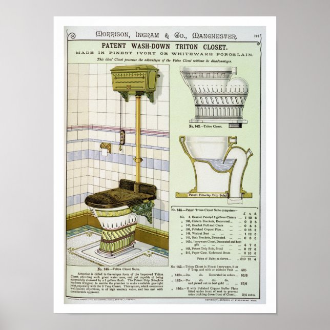 Triton Closet from a catalogue of sanitary wares p Poster (Front)