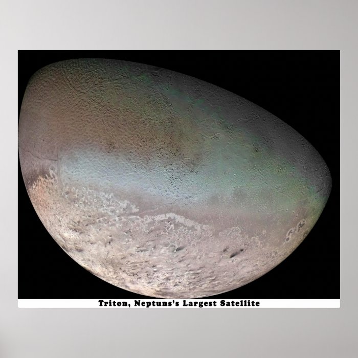 Triton, Neptune's Largest Satellite Poster