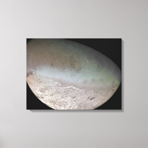 Triton the largest moon of planet Neptune Canvas Print