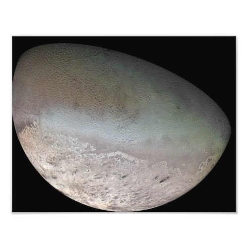 Triton the largest moon of planet Neptune Photo Print