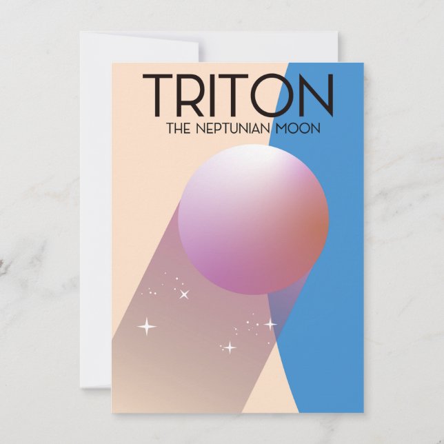 Triton - The Neptunian moon Invitation (Back)