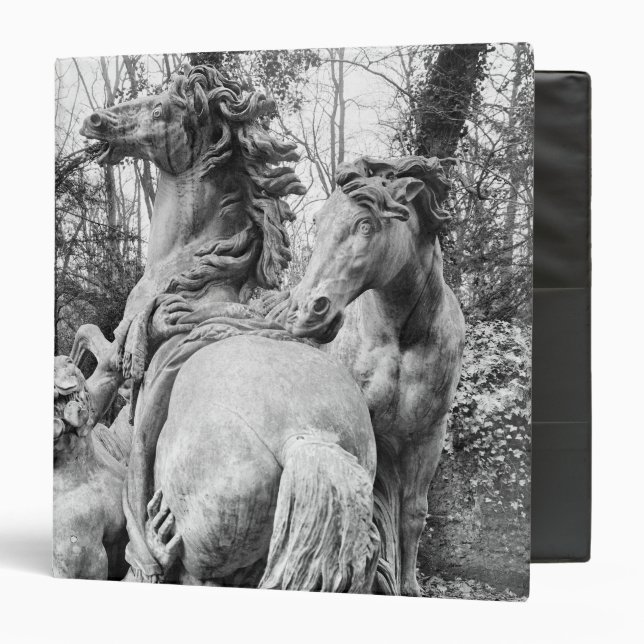 Tritons grooming two horses of the sun binder (Front/Inside)