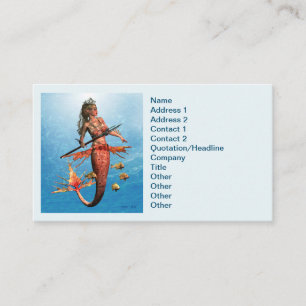 Tritons Mermaid Daughter Business Card