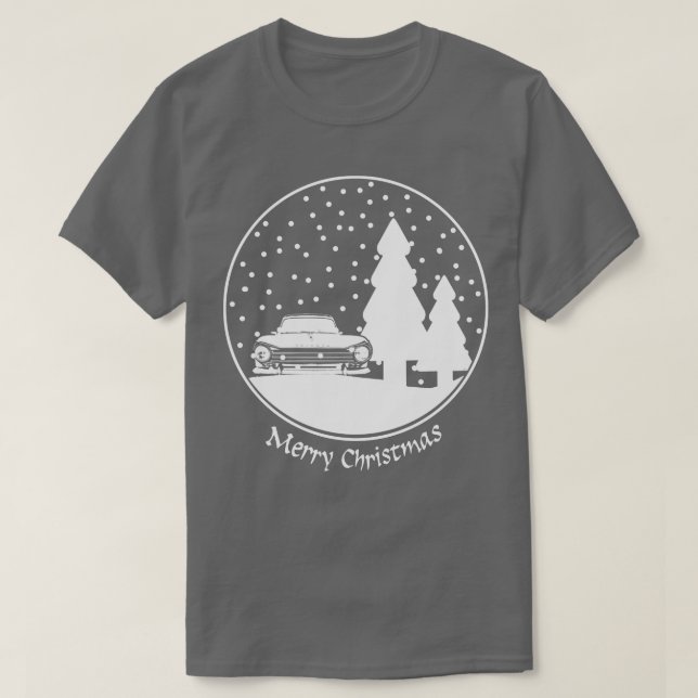 Triumph Herald 1960s British classic Christmas sno T-Shirt (Design Front)