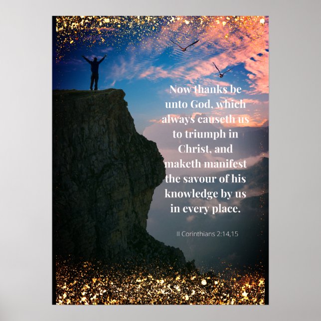 Triumph in Christ Poster (Front)