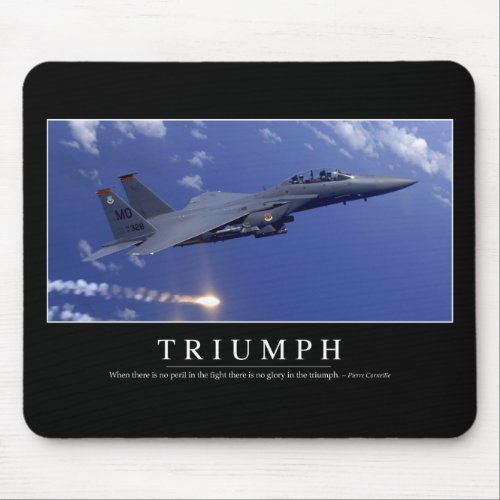 Triumph Inspirational Quote 1 Mouse Pad