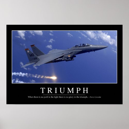 Triumph Inspirational Quote 1 Poster