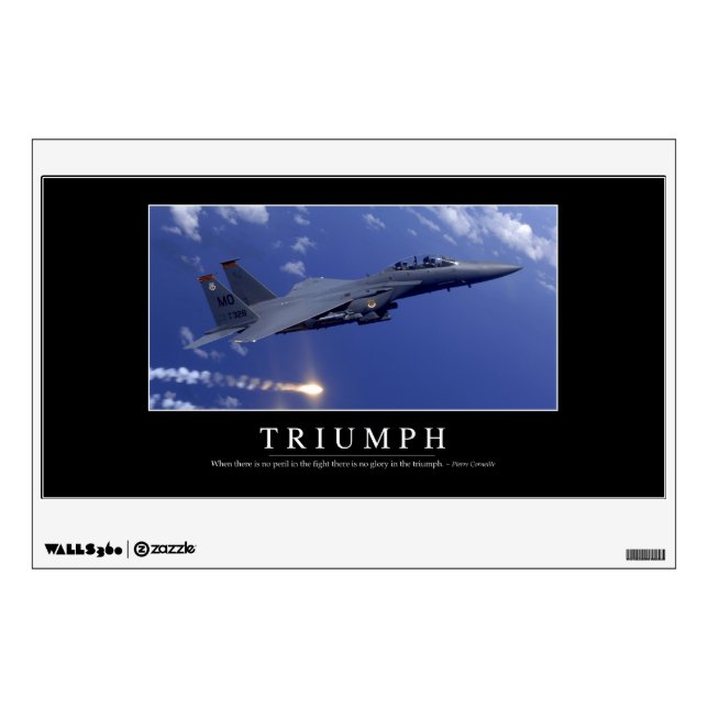 Triumph:: Inspirational Quote 1 Wall Decal (Front)