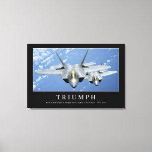 Triumph:: Inspirational Quote 2 Canvas Print