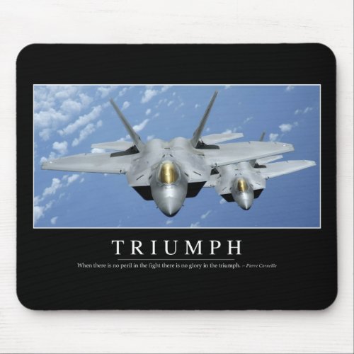 Triumph Inspirational Quote 2 Mouse Pad
