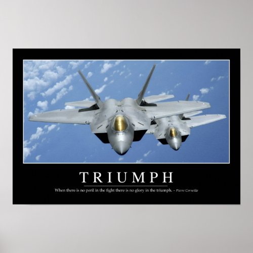 Triumph Inspirational Quote 2 Poster