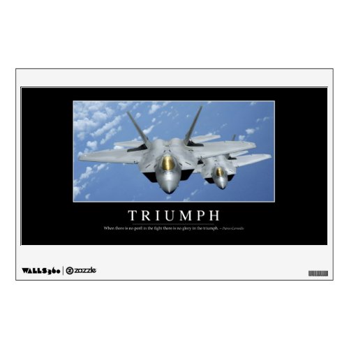 Triumph Inspirational Quote 2 Wall Decal