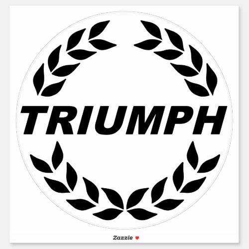 Triumph Laurel Wreath Logo Sticker