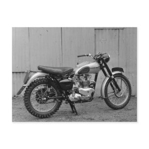 Triumph MC motorcycle vintage photo Postcard