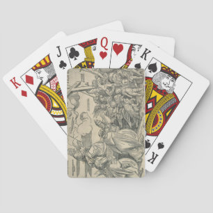 Triumph of Christ (wood engraving) Poker Cards