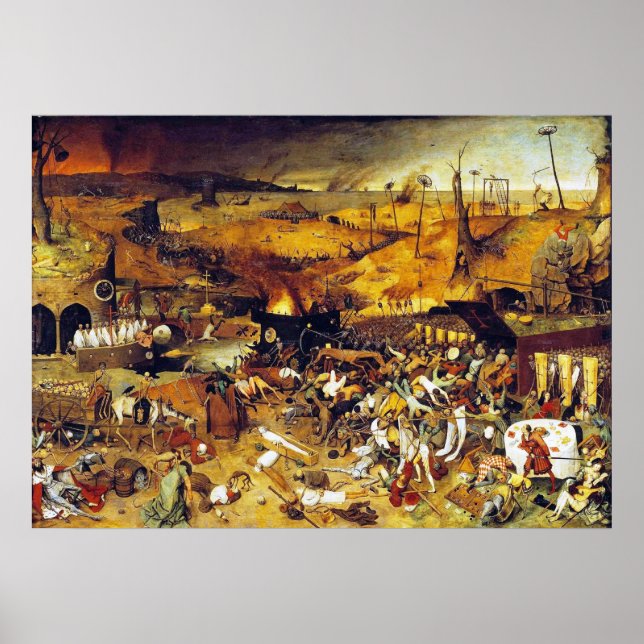 Triumph of Death (by Pieter Bruegel) Poster (Front)
