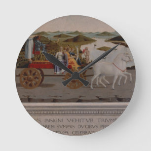 Triumph of Federigo da Montefeltro, Duke of Urbino Round Clock