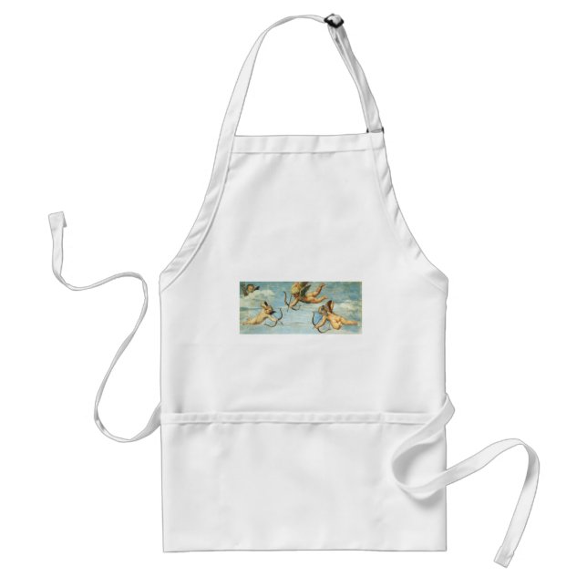 Triumph of Galatea Angels detail by Raphael Sanzio Adult Apron (Front)